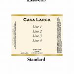 Standard, Custom labels, Casa Larga Vineyards