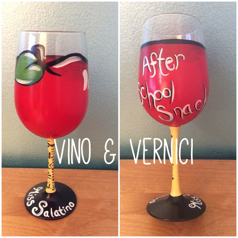 Teacher's Apple Glasses for Sip and Paint Series at Casa Larga Vineyards