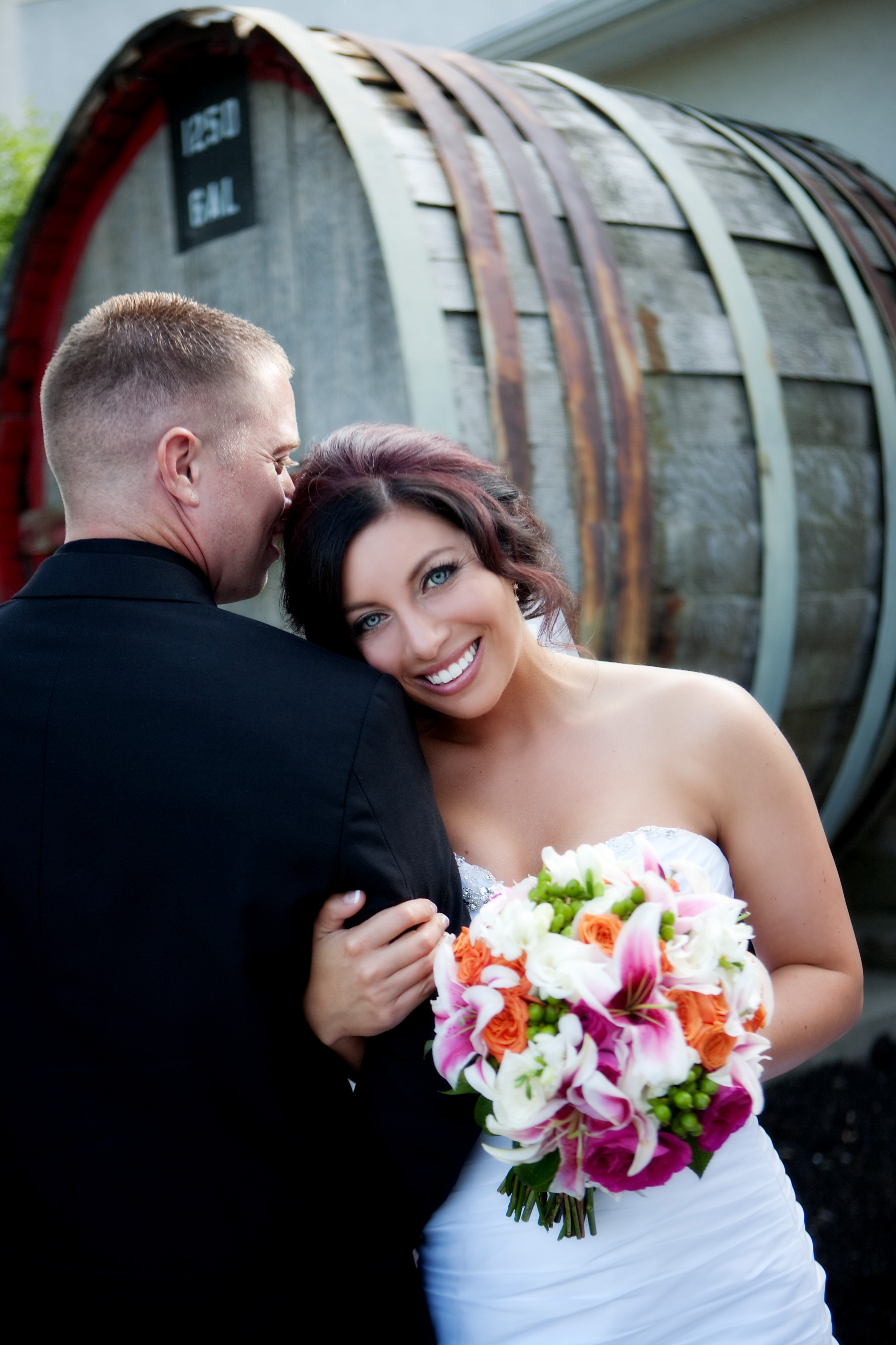 Couple in the vineyard, Weddings and Ceremonies at Casa Larga Vineyards