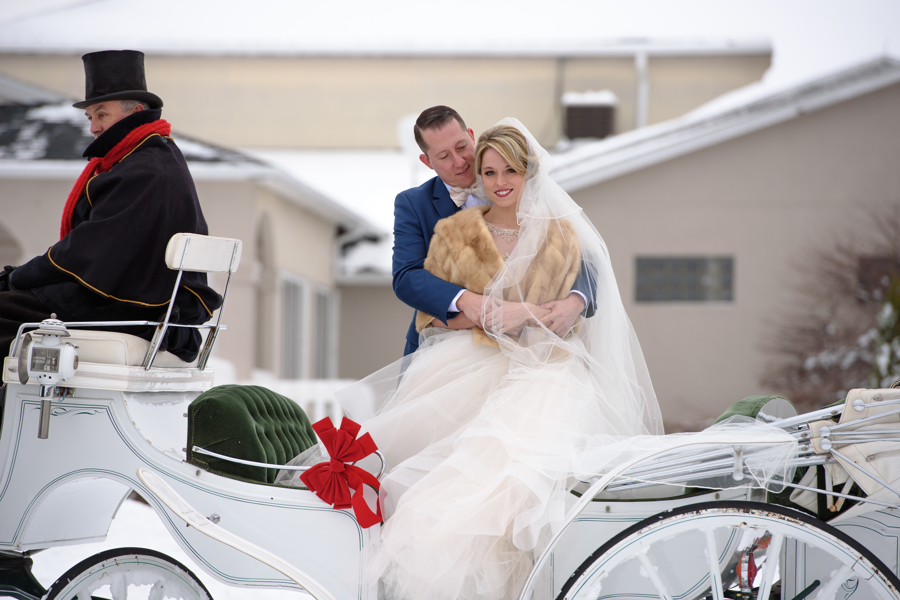 Horse and Carriage, Winter Wedding, Weddings and Ceremonies at Casa Larga Vineyards