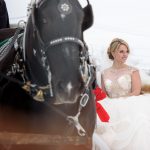 Horse and Carriage, Winter Wedding, Weddings and Ceremonies at Casa Larga Vineyards