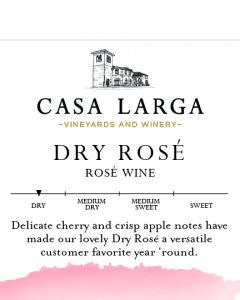 Dry Rosé Brand Kit Label Description, Dry, Delicate cherry and apple notes