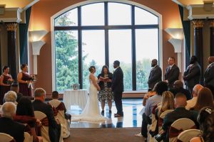 Couple, Wedding Ceremonies and Receptions at Casa Larga Vineyards