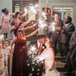 Bridal party and sparkler send off, Wedding Ceremonies and Receptions at Casa Larga Vineyards