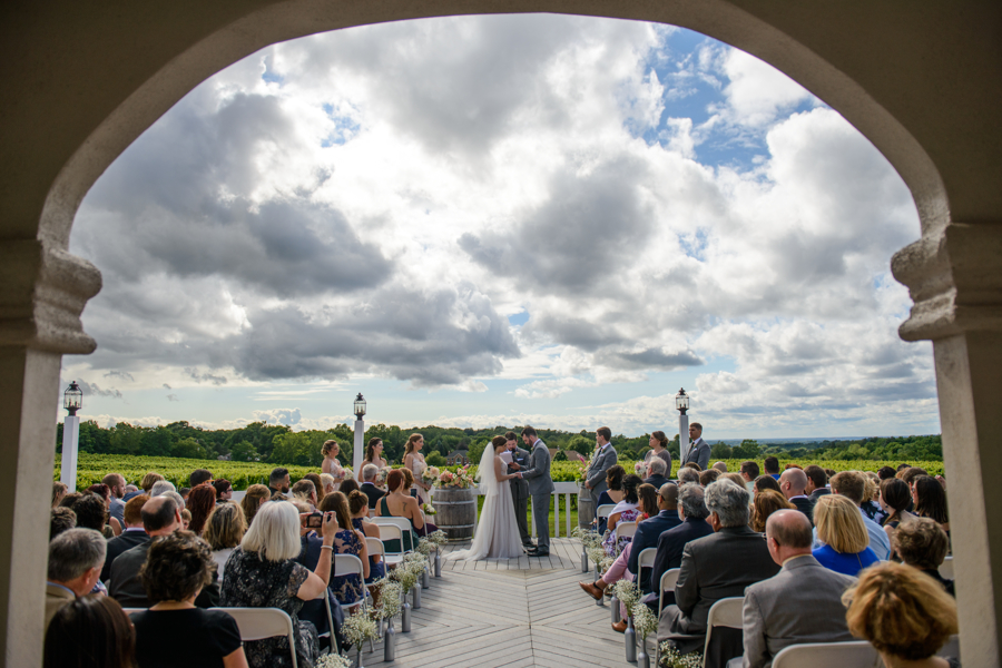 Laura_Adam-039(1) Wedding ceremony on the patio, Wedding Ceremonies and Receptions at Casa Larga Vineyards