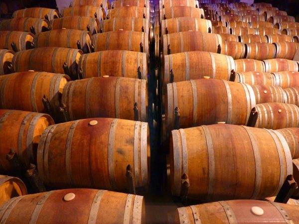 Casa Larga Wine Barrels at Casa Larga Vineyards