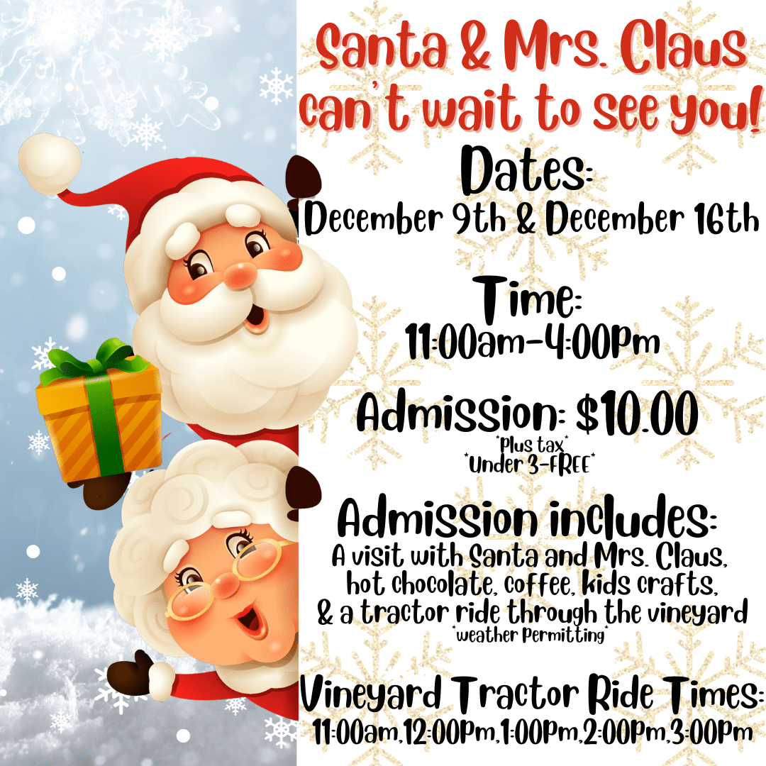 Santa and Mrs. Claus cant wait to see you!