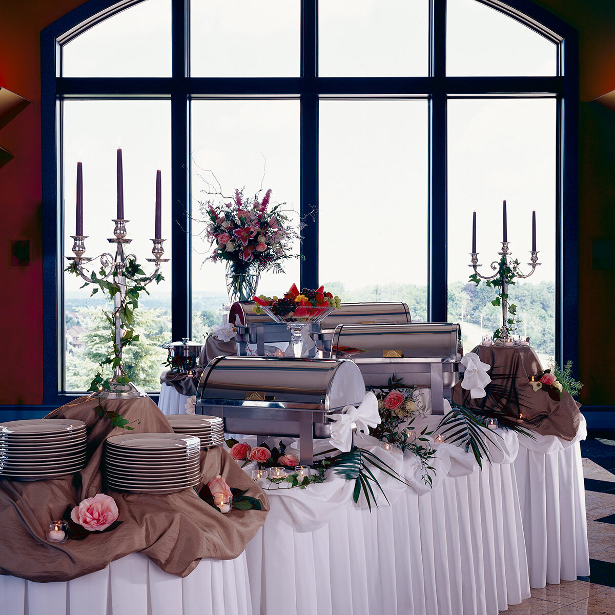 Buffet Final Buffet set up, Corporate and Special Events at Casa Larga Vineyards
