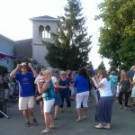 Dancing on the Patio at Patio Parties at Casa Larga Vineyards